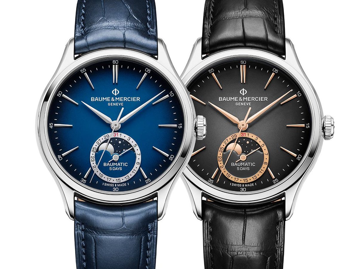 time_watches's tweet photo. Baume & Mercier pays homage to the fascination of moon phases complication with the new #Clifton #Baumatic #MoonPhases Date, references 10756 and 10758. Read more at https://t.co/q9kLkX9ist
#baumeetmercier #watchesandwonders2024 https://t.co/FX5hOCjcD9