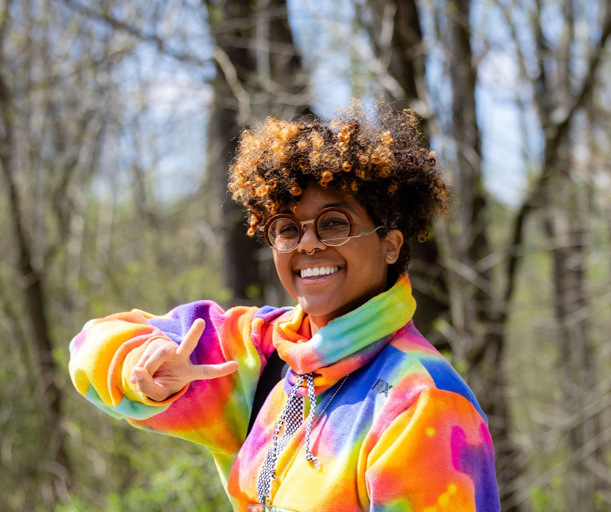 We come in peace, plenty of pigments, and always ready to play in nature. Click the link (bit.ly/3Sbz0Pn) to participate in our Black joy work both online and in person. #OutdoorAfro #BlackJoy #nature #community #adventure