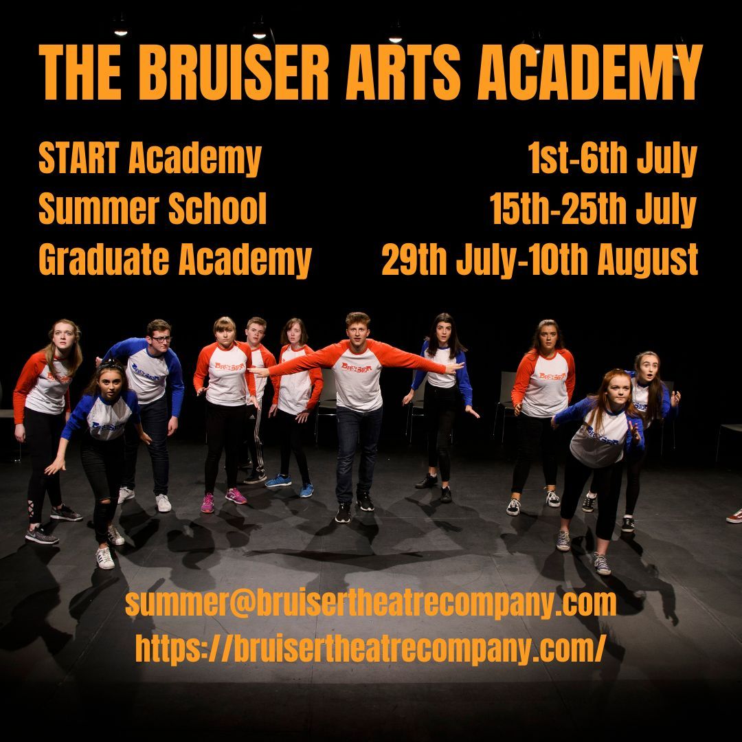 If you're passionate about performance and want an opportunity to hone your skills, we'd love you to audition for The Bruiser Arts Academy 2024! Visit buff.ly/3IbEzYa for more information!! #Belfast #Bruiser #artsacademy #graduateacademy #summerschool #startacademy