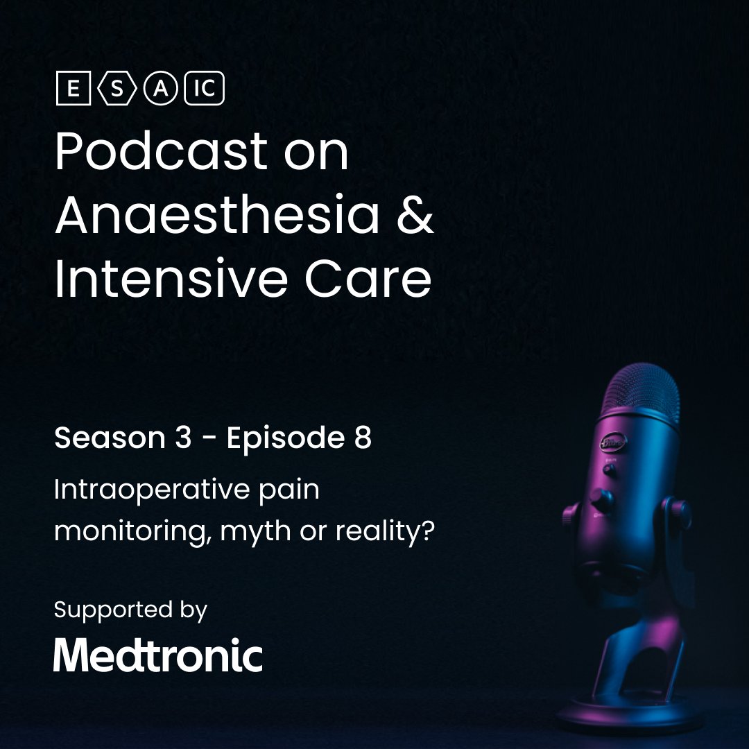 In the latest podcast, our experts discuss #IntraoperativePainMonitoring while highlighting the importance of pain management as an essential element in the medical health system and in patient care. hi.switchy.io/K9Y6 Supported by @Medtronic #ESAIC#ESAICPodcast