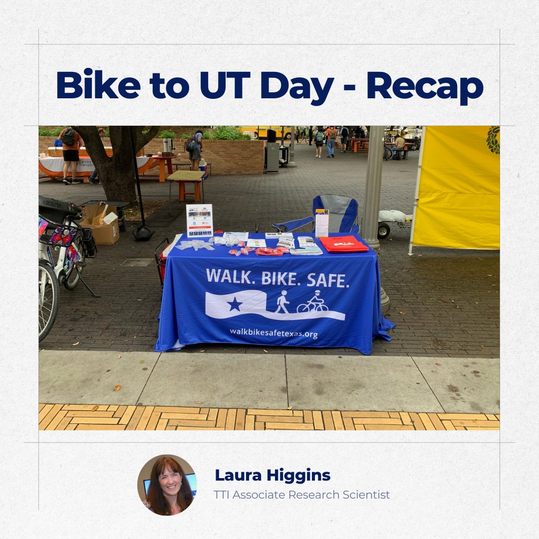 Walk.Bike.Safe.Texas had the opportunity to join the fun at Bike to UT Day on April 16! @UTAustin students, staff and visitors picked up bike lights and other giveaways, and learned tips on sharing the road safely. #EndtheStreakTX