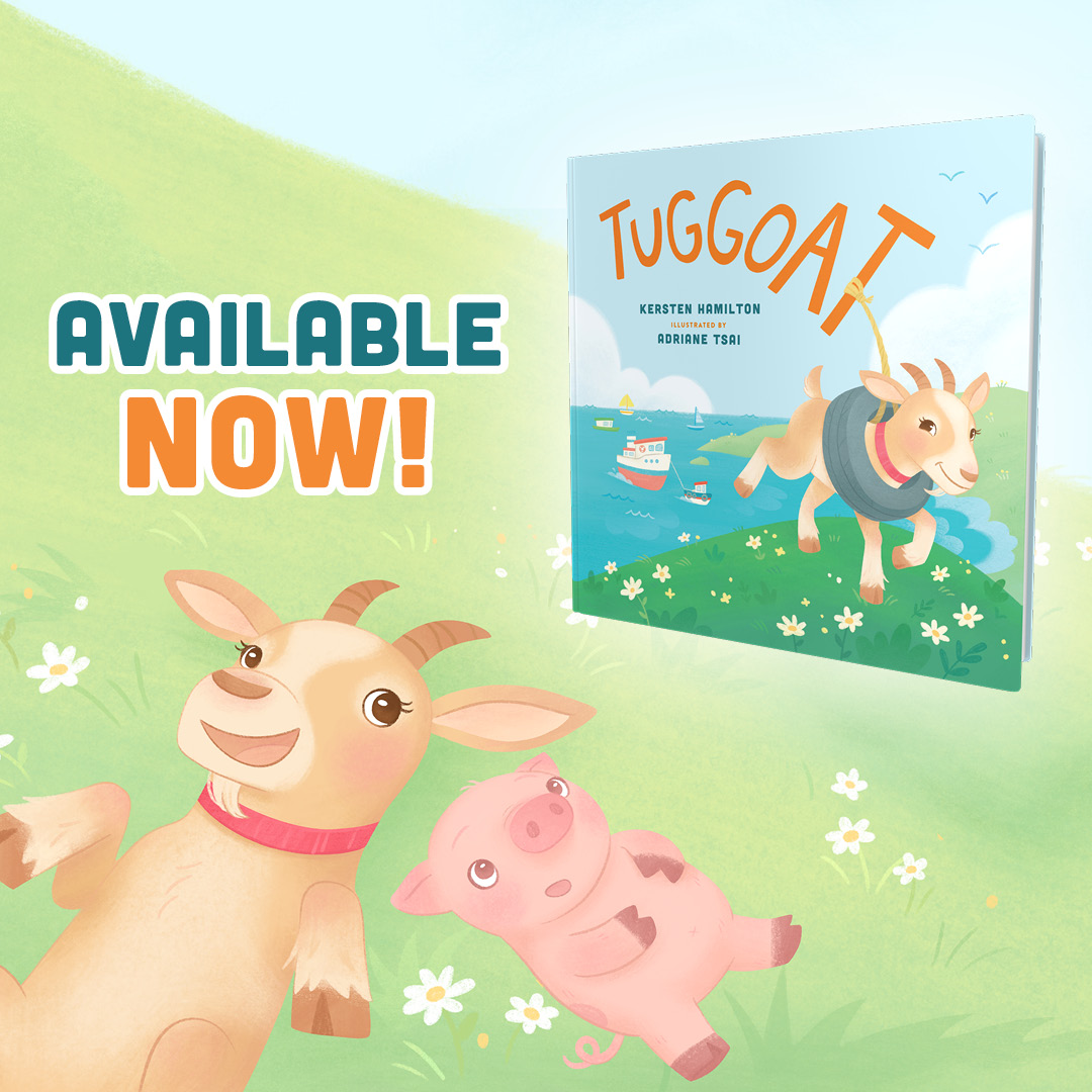 Cordelia the goat and her pal Pog want you to order your copy of Tuggoat, a whimsical tale about self-confidence, empathy, and never backing down from big dreams. @theartofadriane hubs.li/Q02r6bbR0