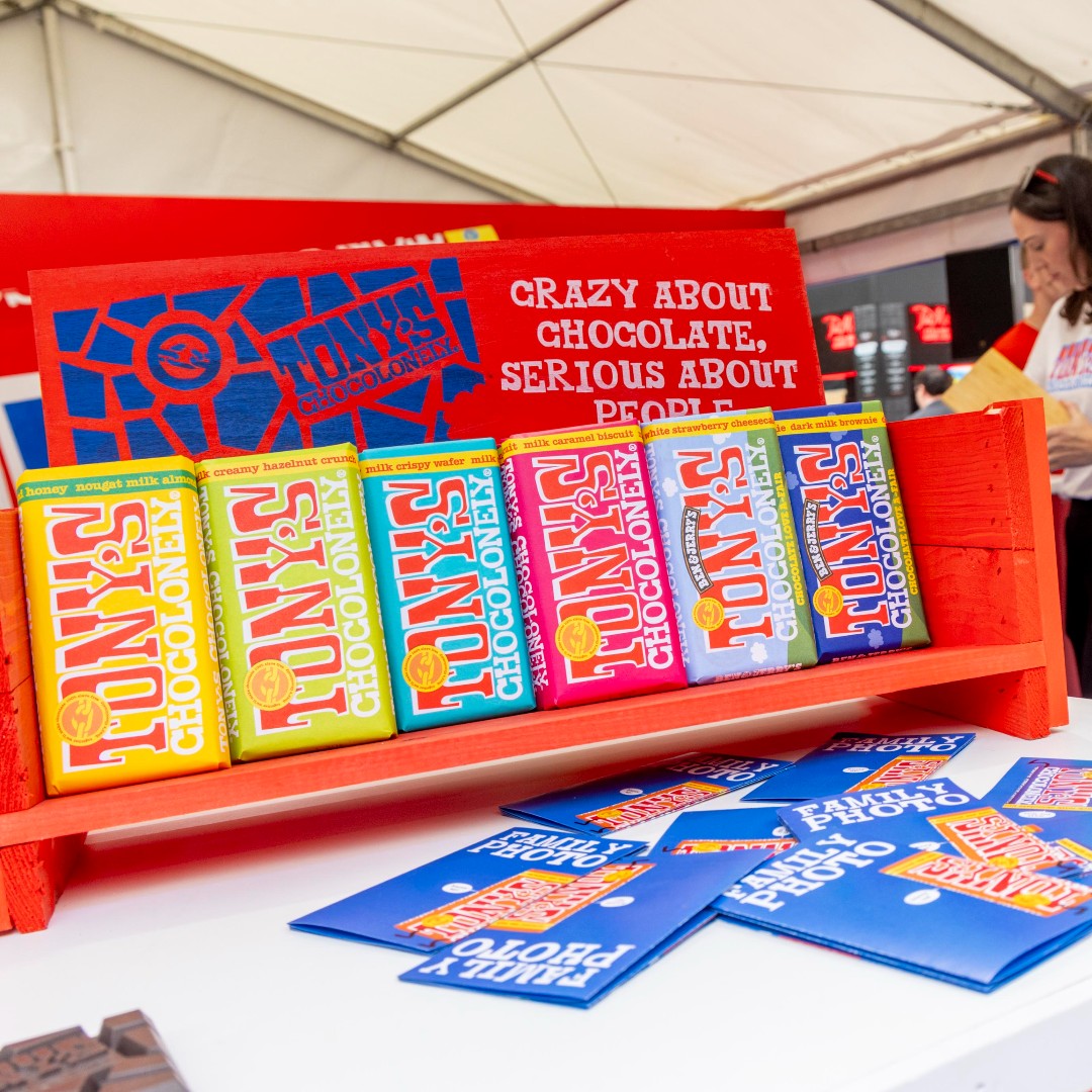Some Choc-tastic news! Tony's Chocolonely will be back this year bringing you deliciously chocolatey delights! 🍫 Tony’s exists to end exploitation in cocoa, ensuring all their cocoa beans are responsibly sourced through Tony’s 5 Sourcing Principles.