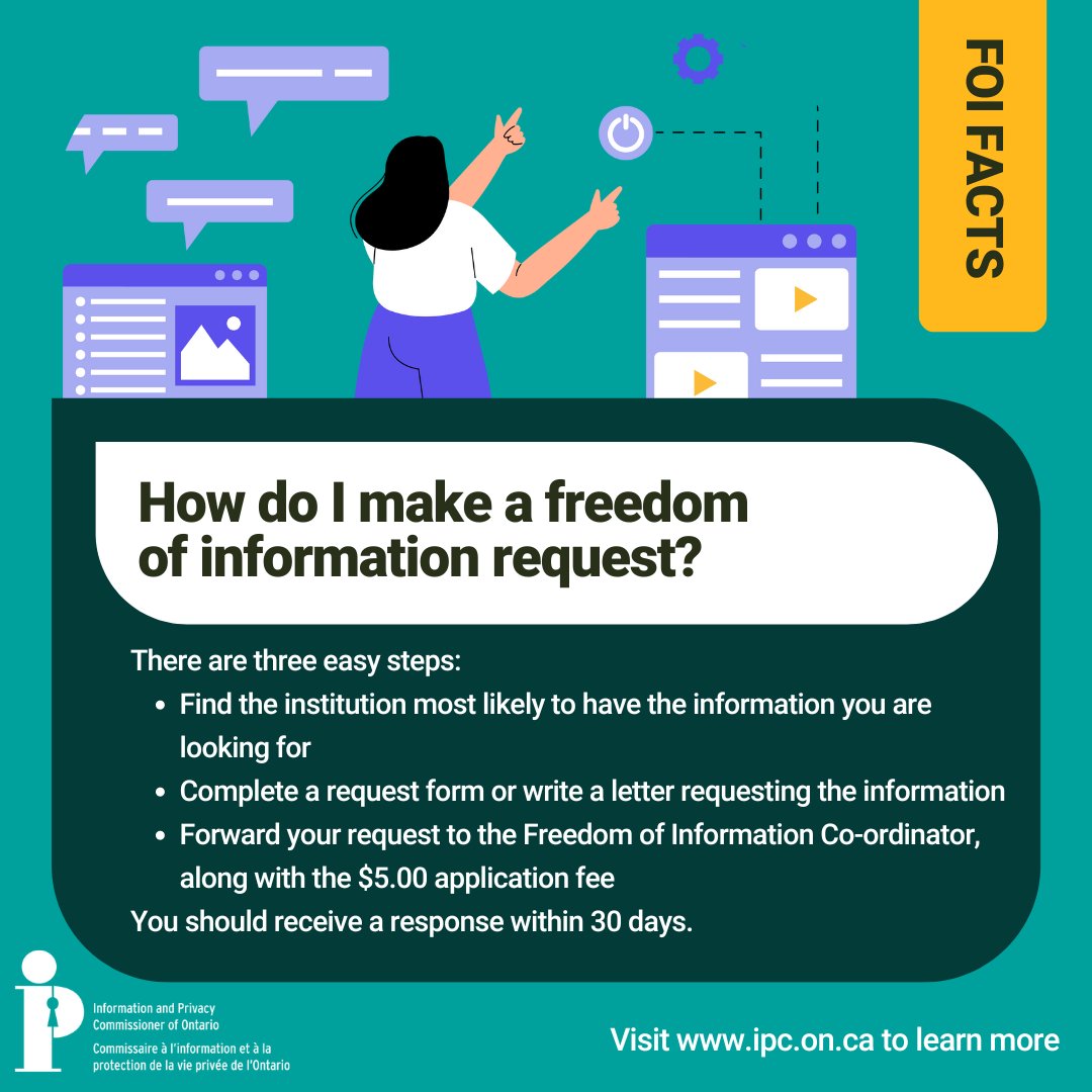 Unlocking an #FOI Fact: Did you know personal information isn't just limited to paper records? It includes digital photos, videos, and more! Dive deeper into what counts as personal info in our fact sheet: ow.ly/nziz50Rm9kU