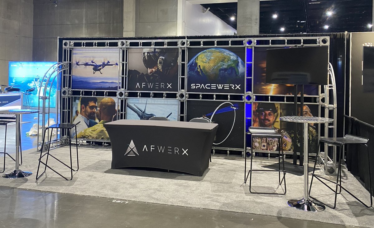 AFWERX's tweet photo. AFWERX Prime is ready to kick off AUVSI XPONENTIAL! 👏 Visit us at booth #2617 in the XPO Hall from 10:00am - 5:30pm PT.
.
.
.
#AFWERX #Prime #AgilityPrime #AutonomyPrime #AUVSI #XPONENTIAL2024 #SanDiegoConventionCenter #event #airspace #partnerships #AAM https://t.co/gF7QeaZLlH