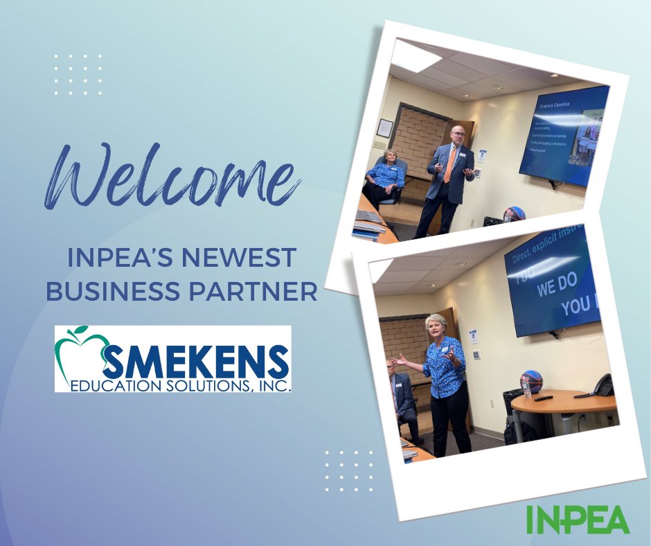 INPEA_Voice's tweet photo. INPEA is excited to welcome @SmekensEd as our newest Business Partner! We know that many of our schools have worked with Smekens but if you are unfamiliar with their work, you can learn more at https://t.co/oW9b8zHWkv. https://t.co/VsVdliuksp