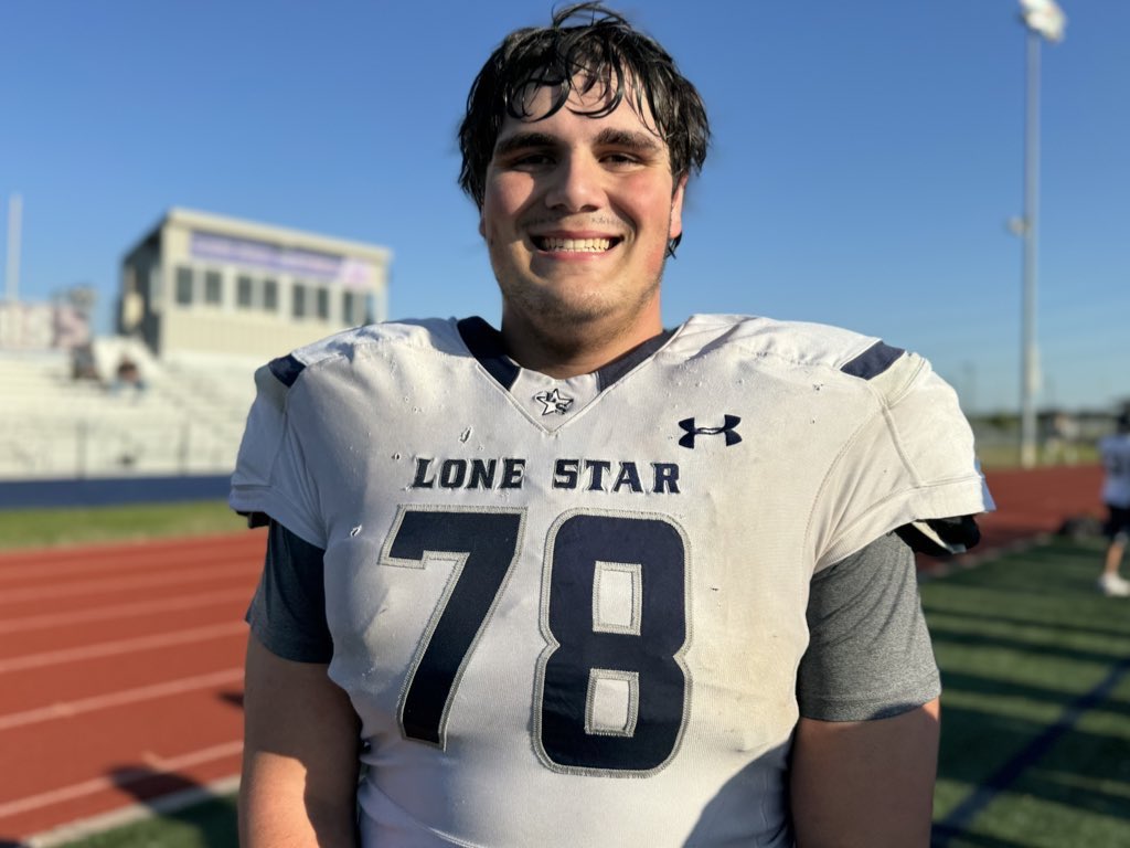 Frisco Lone Star 2025 OL Gary Lassley (6-4, 300) has been a rmainstay up front for the Rangers. A multi-year starter and all-district performer he had 58 knockdowns at OC in 2023 @LassleyGary | @LSHSRangers | @LSHS_FBRecruits