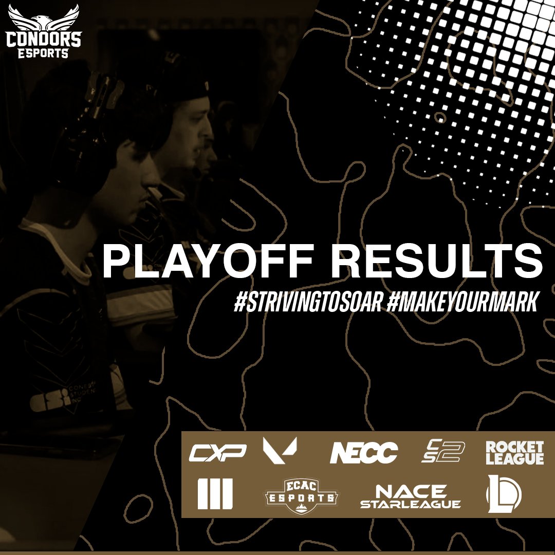 condorsesports's tweet photo. Each season we grow stronger, and these playoffs were a testament to our tenacity and teamwork. Our #CondorsVarsity teams have truly outdone themselves, proving that the Condor spirit never falters. 🎮✨
#StrivingToSoar #CondorsEsports #CondorsPride 🏆 https://t.co/MEqP2EwcwU