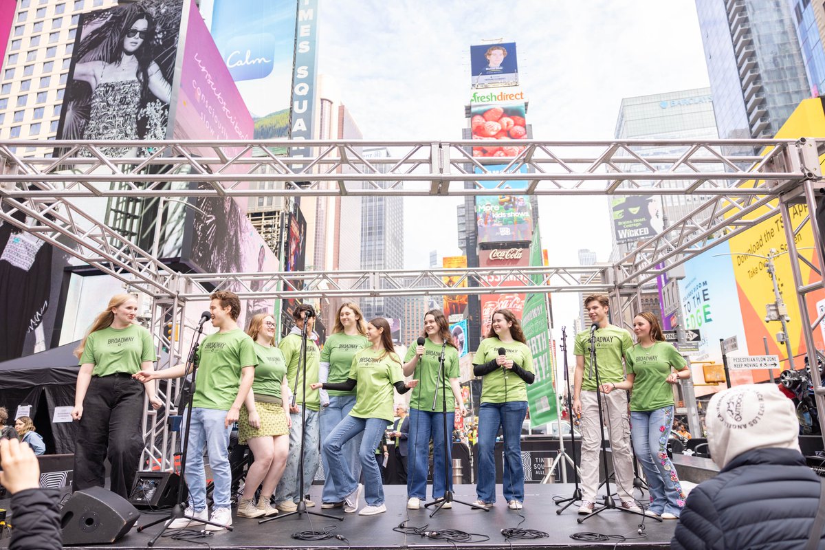 Our Earth Day celebrations over the weekend were truly spectacular! 🌟 We were thrilled to showcase so many amazing talented performances for our Broadway #EarthDay Concert in #TimesSquare 🌍 Thank you for joining us and… till next year! 💚 📸 @MichaelHullNYC
