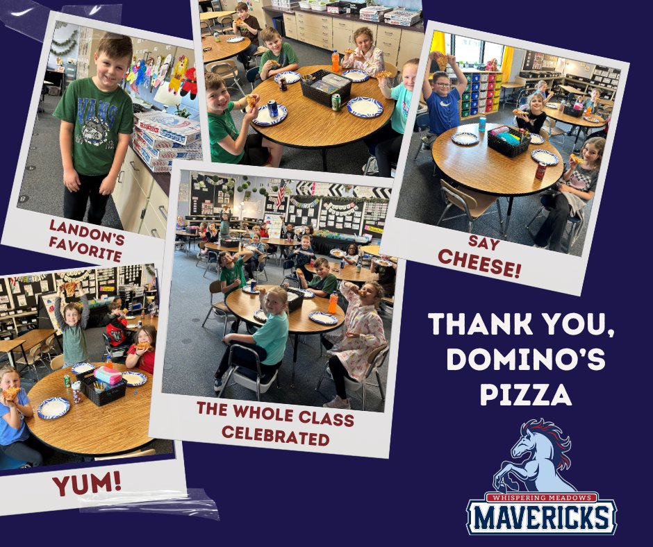 sacsk12tweets's tweet photo. 2nd graders at @WMES_ELEM finished their opinion and persuasive writing task by writing letters to their favorite restaurants, explaining why they love them. Landon wrote to Domino's Pizza, and Domino's responded by treating the entire class to a free pizza party! https://t.co/QQTvvE8OJ4
