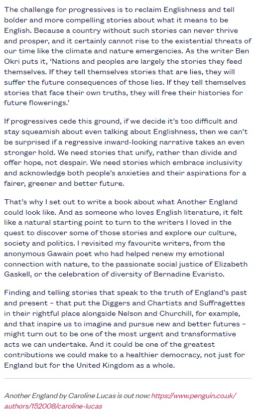 The challenge for progressives is to reclaim Englishness and tell bolder and more compelling stories about what it means to be English. My piece in @CompassOffice #StGeorgesDay2024 compassonline.org.uk/how-progressiv…