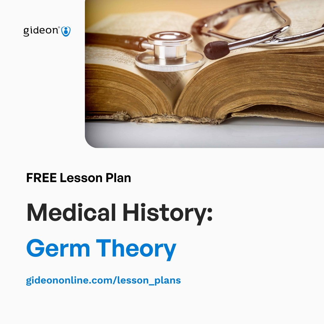 🔬 #Microbiology teachers, enrich your students' comprehension of germ theory and Koch’s postulates with this #FREE lesson plan from GIDEON. Get your copy now! bit.ly/3Hb9V1O

#GermTheory #MedicalHistory #LessonPlan #ScienceEducation #MedEd #TeachingResources #MedLib