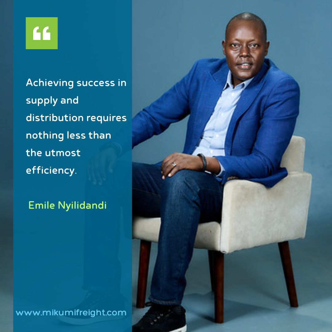 'Achieving success in supply and distribution requires nothing less than the utmost efficiency. '  Emile Nyilidandi - CEO of Mikumi Freight.
mikumifreight.com
#logisticslife #globalsuppychain #logisticsintanzania #logisticsdaressalam #globallogistics