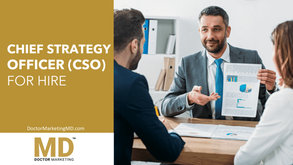 Chief Strategy Officer (CSO) For Hire

doctormarketingmd.com/cso/chief-stra… 

#Healthcare #Medical #Marketing #SEO #DigitalMarketing #HealthcareMarketing #MedicalMarketing #HealthcareSEO #MedicalSEO #PlasticSurgery #CosmeticSurgery #DoctorMarketingMD