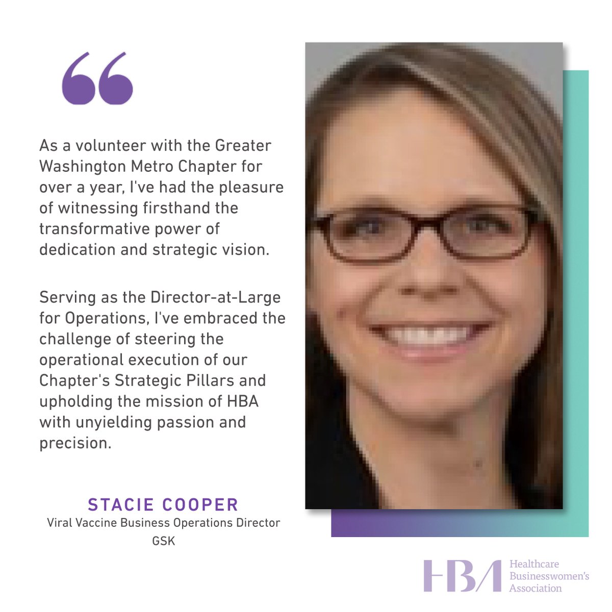We are spotlighting #HBAdcmetro volunteer Stacie Cooper. Thank you for volunteering, Stacie! Your contributions make us #HBAmidatlantic strong. #HBAimpact #NationalVolunteerWeek