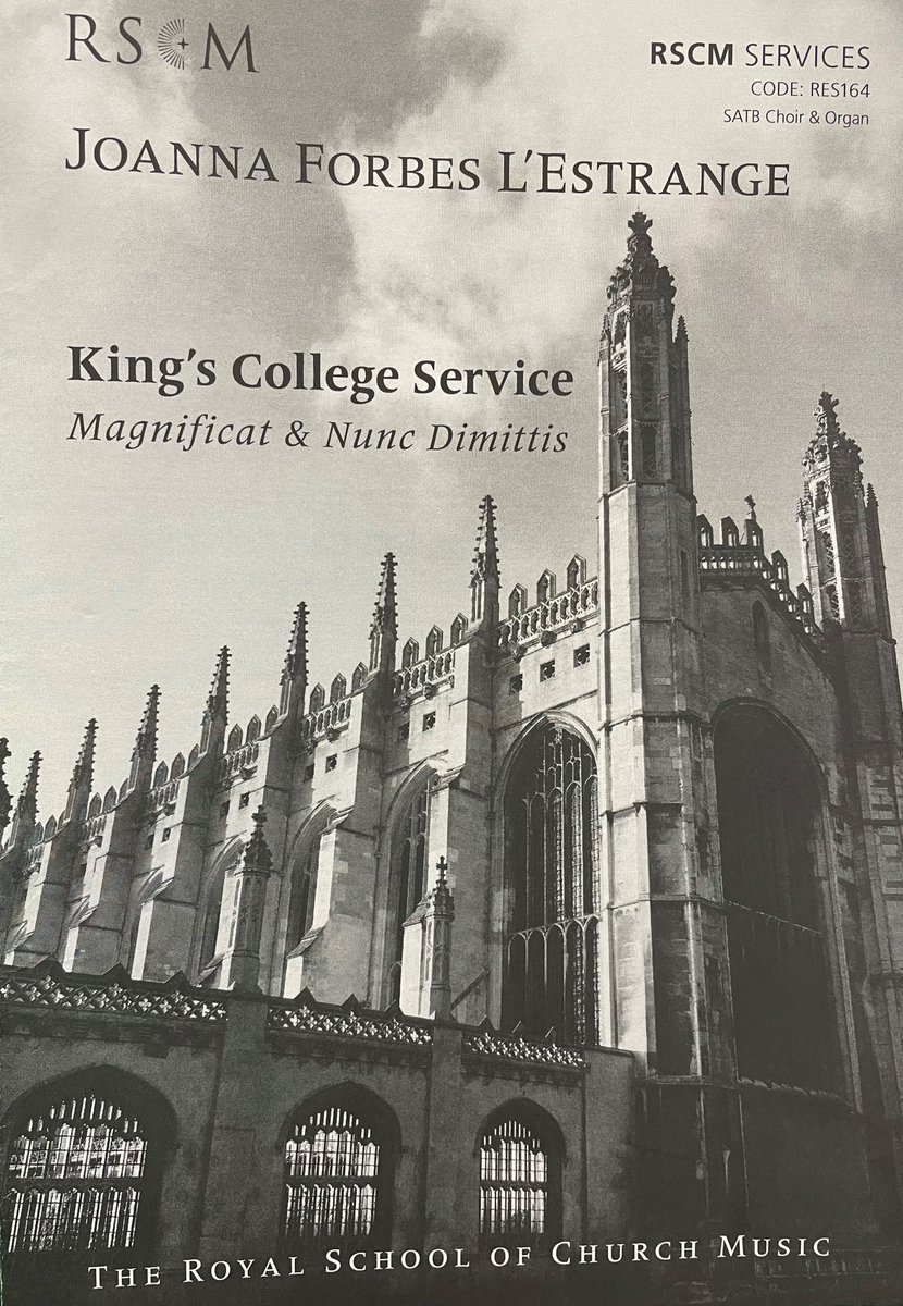 We are delighted to be singing @JoForbesLE King's College #Service at #Evensong, 1730, which you are all welcome to join us for. The #choir will also #sing #Bullock Give us the wings of #faith and #Byrd responses 🎵 #cathedralchoir #churchmusic #choristers #RSCM @RSCMCentre