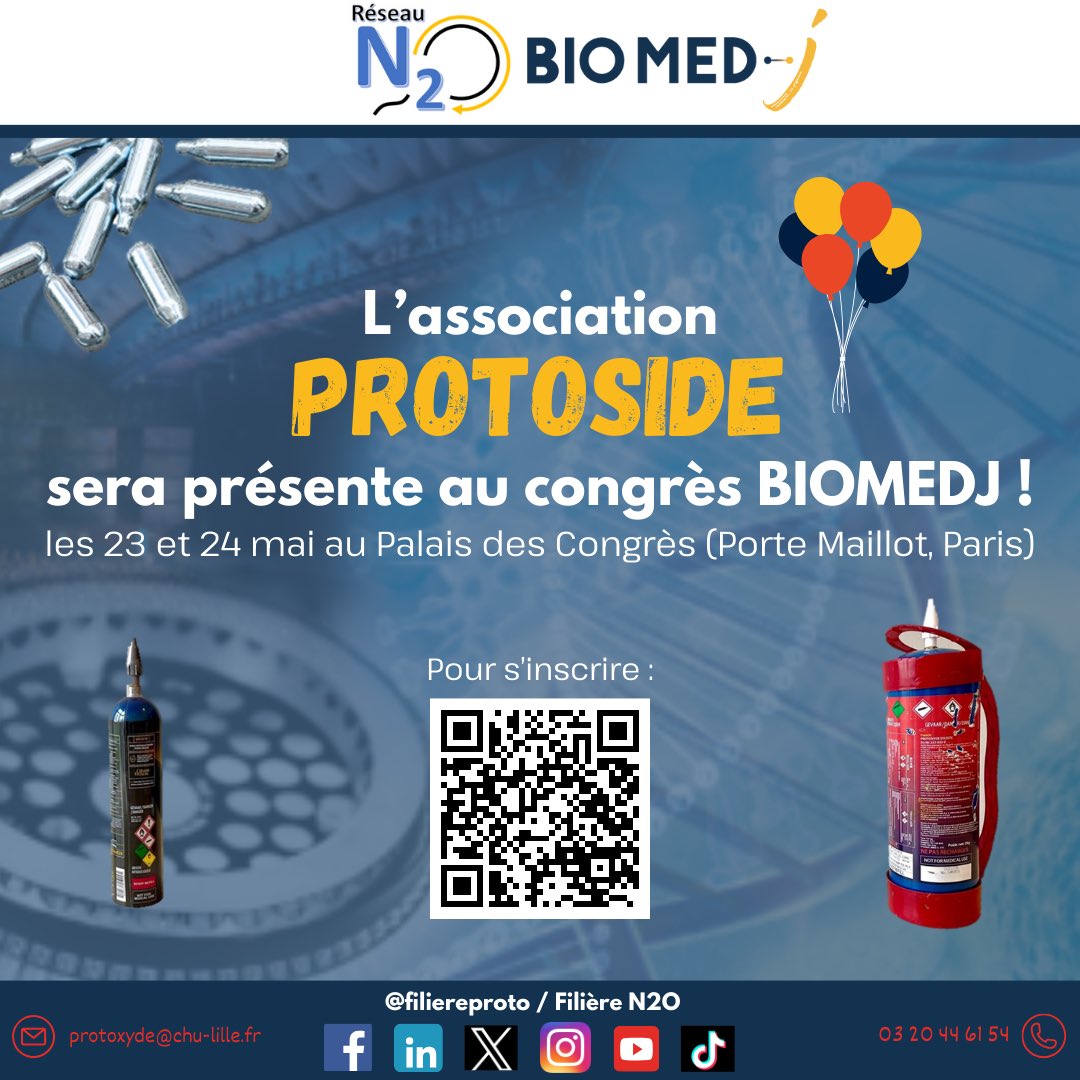 FiliereProto's tweet image. 🎈 Nous seront présents au congrès #BiomedJ à Porte Maillot à Paris les 23 et 24 mai 

👩‍💻 Pour s’inscrire : congres-biomedj.fr/inscriptions-2…

En espérant vous voir nombreux ! 

@LesBIOMED