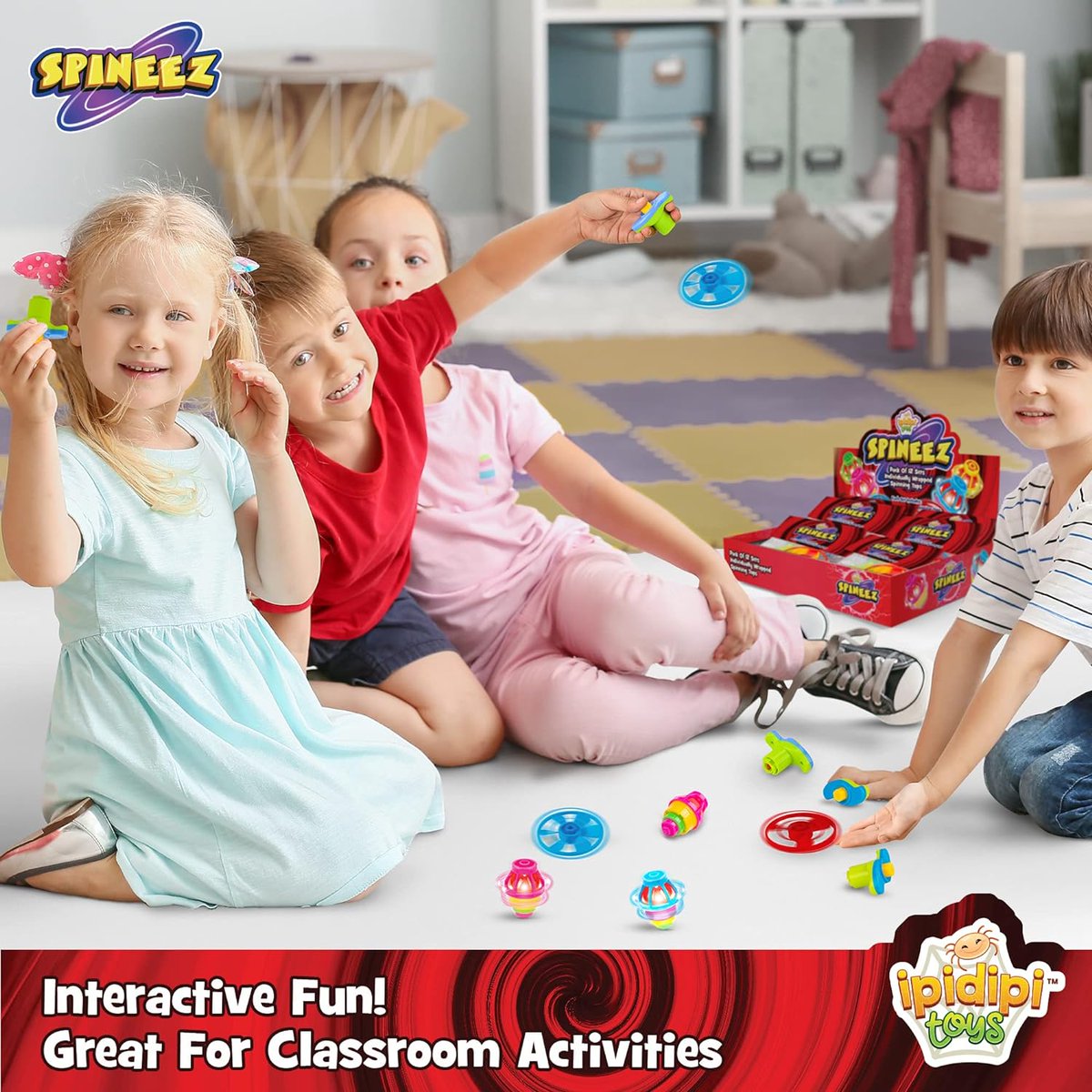 Engage students with interactive play that sparks curiosity and teamwork. Laugh and learn together with these Spinning Tops! 📚👩‍🏫 bit.ly/449rcC9  #Ipidipitoys #Tops #SpinningTops #SpinnerToys #InteractivePlay #Curiosity #Teamwork #LearningTogether #EducationalToys