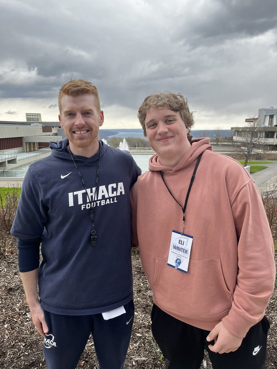 had a great time this past weekend <a href="/IthacaBomberFB/">Ithaca Bomber Football</a> Thank you for the amazing hospitality <a href="/CoachTerp_/">Mike Toerper</a> <a href="/Coach_Mi11er/">Andrew Miller</a> can’t wait to get back on campus!