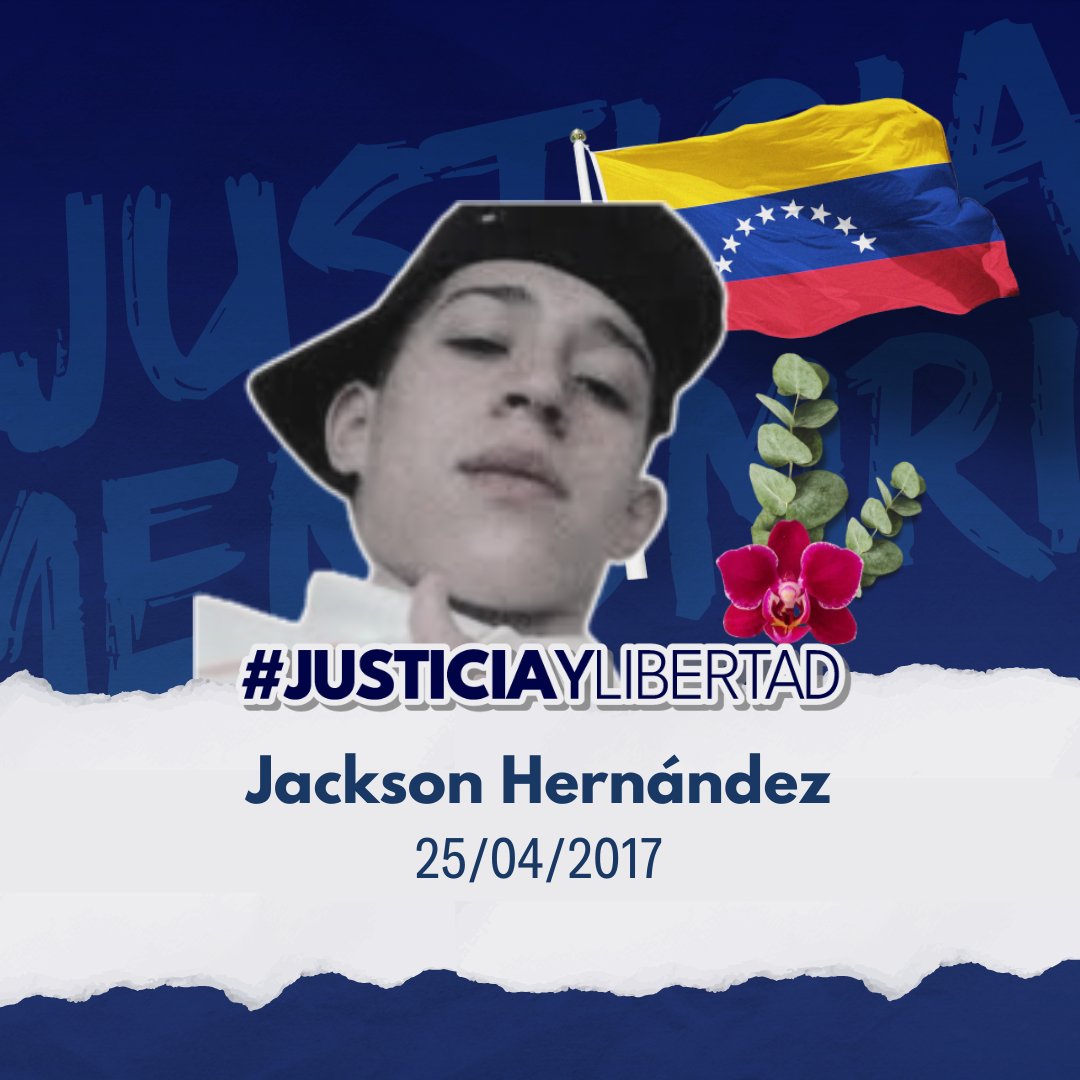 JEPvzla's tweet photo. Jackson Hernández fue asesinado en el contexto de una manifestación en el estado Táchira y se convirtió en víctima fatal de la violencia a manos de civiles armados, quienes amedrentaban una protesta. Su familia lo extraña, recuerda y desde hace 7 años.
#JusticiayLibertad https://t.co/6yV6Ugcm6Z