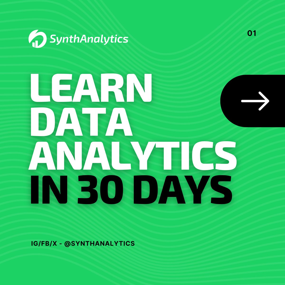 Synth_analytics's tweet image. Are you ready to learn and master data analytics? Then hop on this 30-day journey!๐ฅณ๐
This structured carousel guides you step-by-step from basics to the advanced data analytics level๐๐ฏ
#learndataanalytics #synthanalytics #justiceformaryam