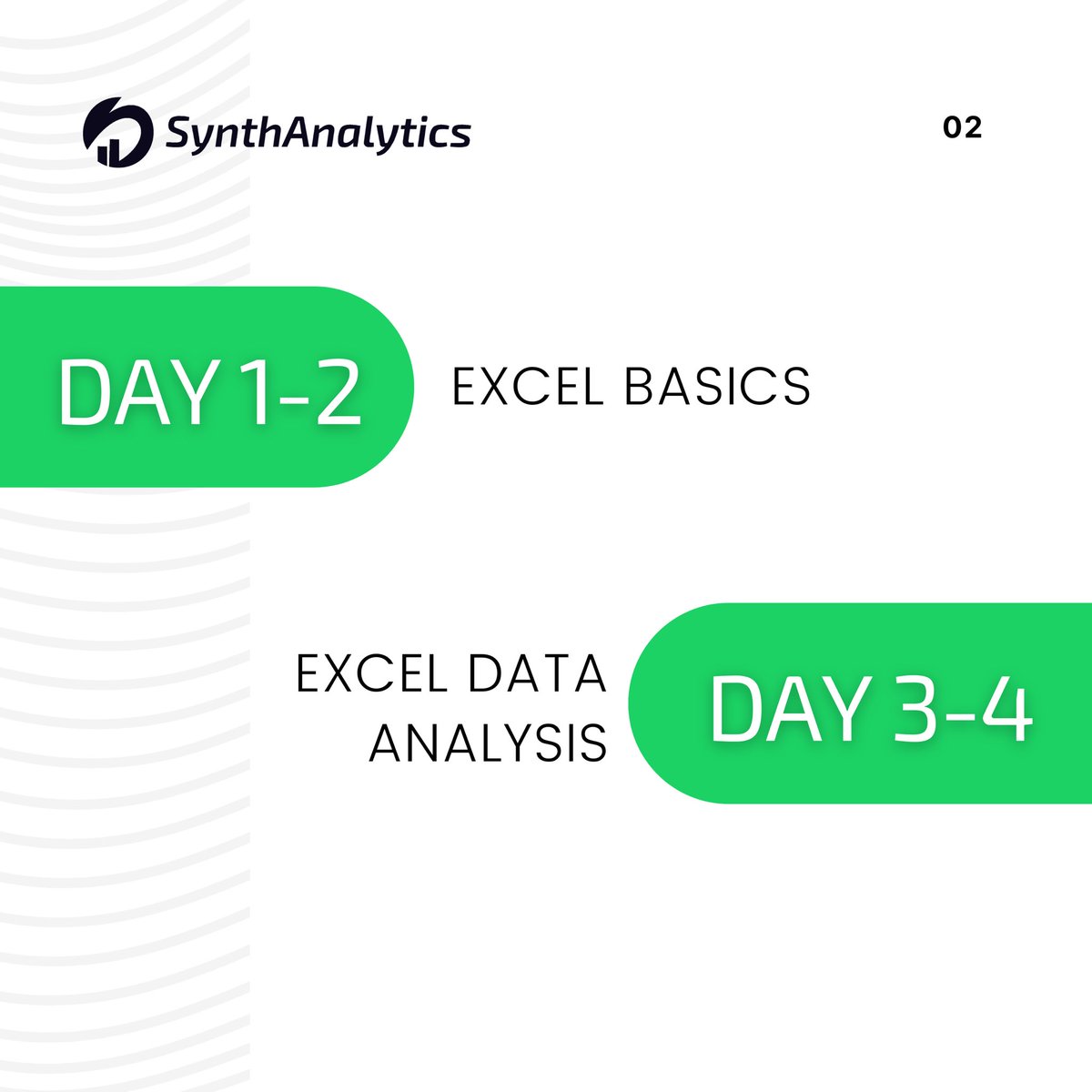 Synth_analytics's tweet image. Are you ready to learn and master data analytics? Then hop on this 30-day journey!๐ฅณ๐
This structured carousel guides you step-by-step from basics to the advanced data analytics level๐๐ฏ
#learndataanalytics #synthanalytics #justiceformaryam