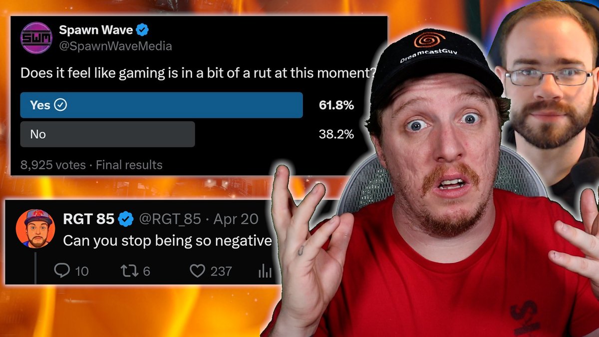 Recently my buddy @SpawnWaveMedia asked a simple question. Is the gaming industry in a rut...and some people got REALLY mad! Today I want to give my own thoughts on the current state of gaming and what we should do about it. NEW VIDEO: youtu.be/OiCJhlOqb9A
