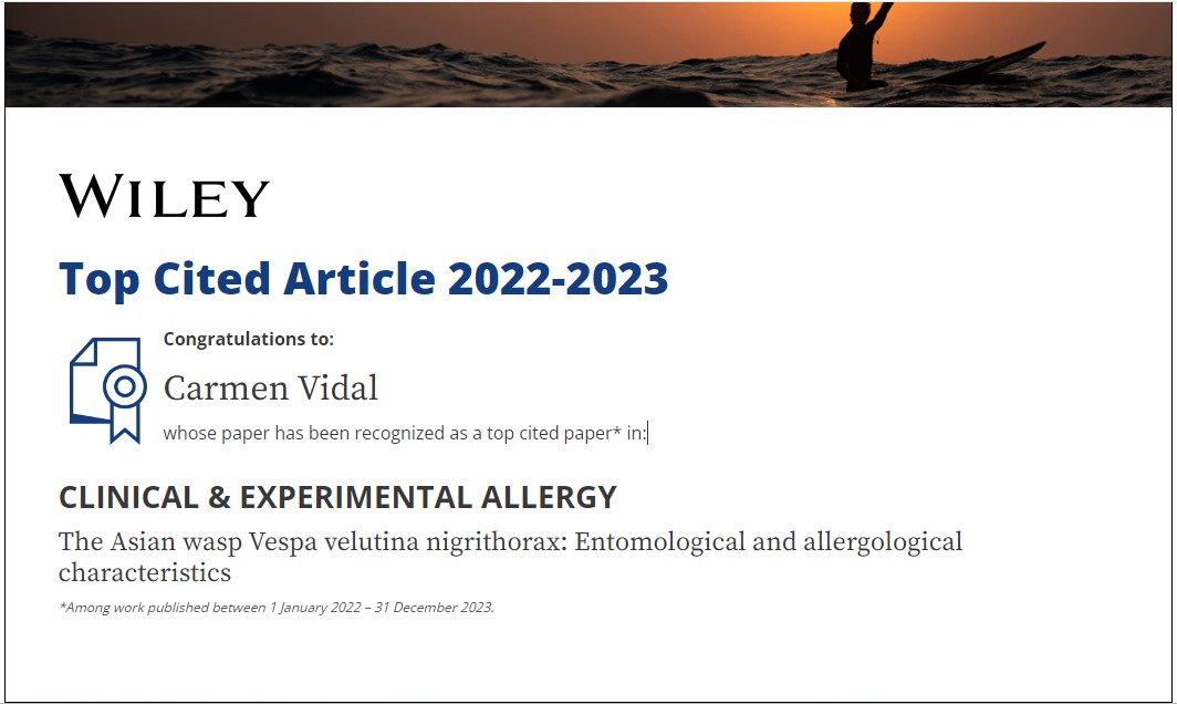 I have been asked to share this information with you. I leave you the link in case you want to take a look at it. Thanks to Clinical and Experimental Allergy for giving me this opportunity to disseminate our work. #TopCitedArticle <a href="/santiagosergas/">Área Sanitaria de Santiago e Barbanza</a>  doi.org/10.1111/cea.14…