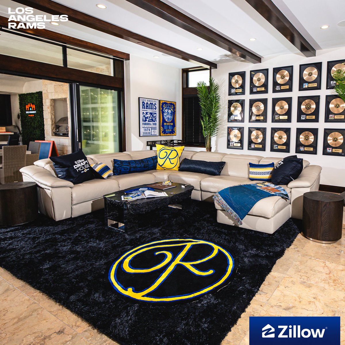 RamsNFL's tweet photo. Draft House goin quadruple platinum. 🤌
