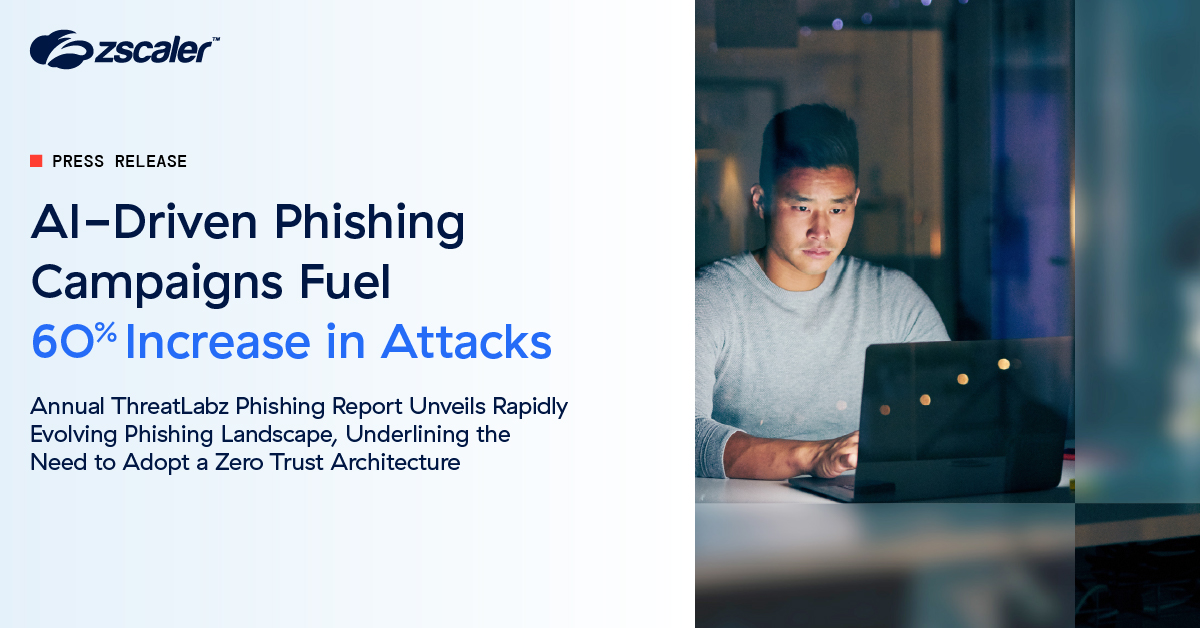Our annual ThreatLabz Phishing Report details the rapidly evolving Phishing landscape and underlines the need to adopt a zero trust architecture. Read the full press release here: spklr.io/6011o5Ed