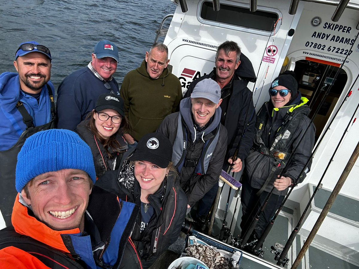 Successful first day of the year tagging for #AnglingforSustainability We tagged our target of 20 Black Bream at Poole Rocks 🐟 @PlymUni @AnglingTrust @NaturalEngland @SouthernIFCA @DefraGovUK #FISP @aMER_MarineRes @fish_intel #FirstFishTaggedof2024 #AcousticTelemetry