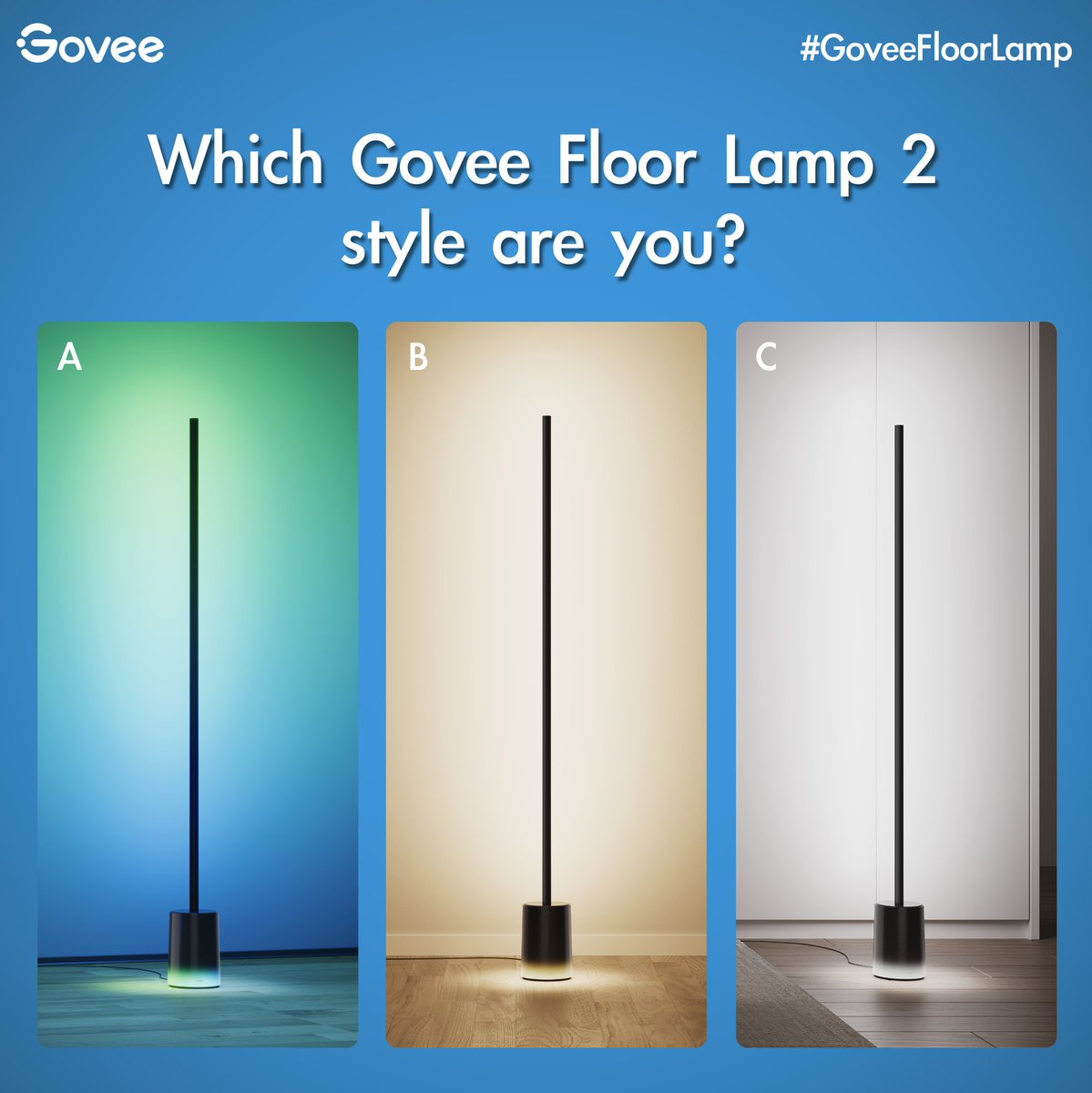 A, B, or C? #GoveeFloorLamp