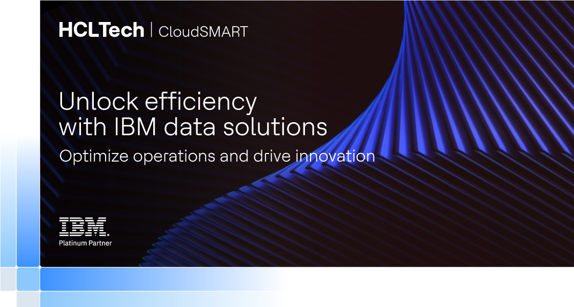 Transform your business with IBM's data solutions. Optimize operations, boost efficiency and drive innovation for sustainable growth. Explore our offerings today: hcltech.com/brochures/hclt… #DataSolutions #Efficiency #CloudSMART