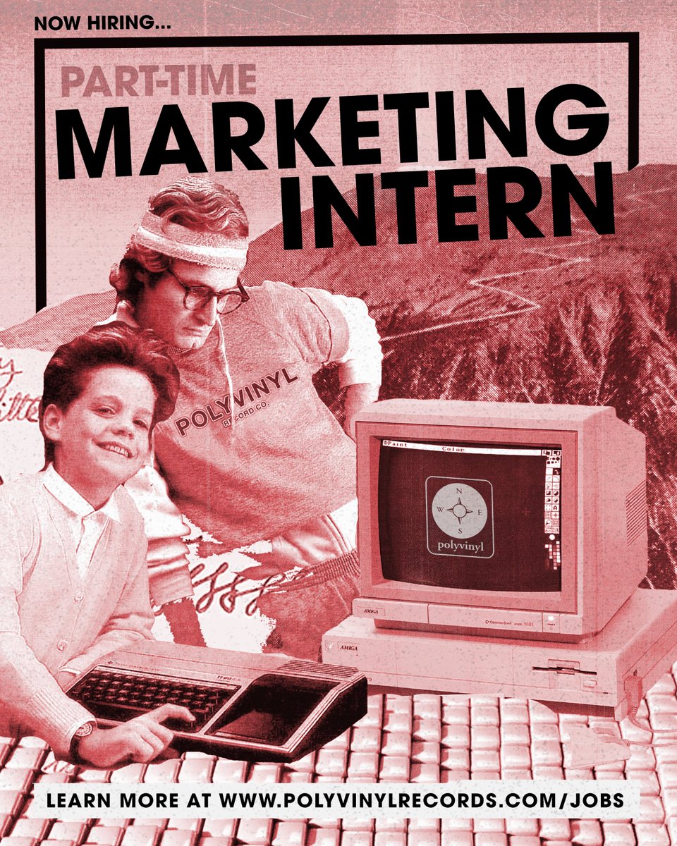 PV Texas is hiring a part-time, in-person marketing intern! This position is open immediately, apps close on May 3rd :))) Info + apply: polyvinylrecords.com/about/jobs
