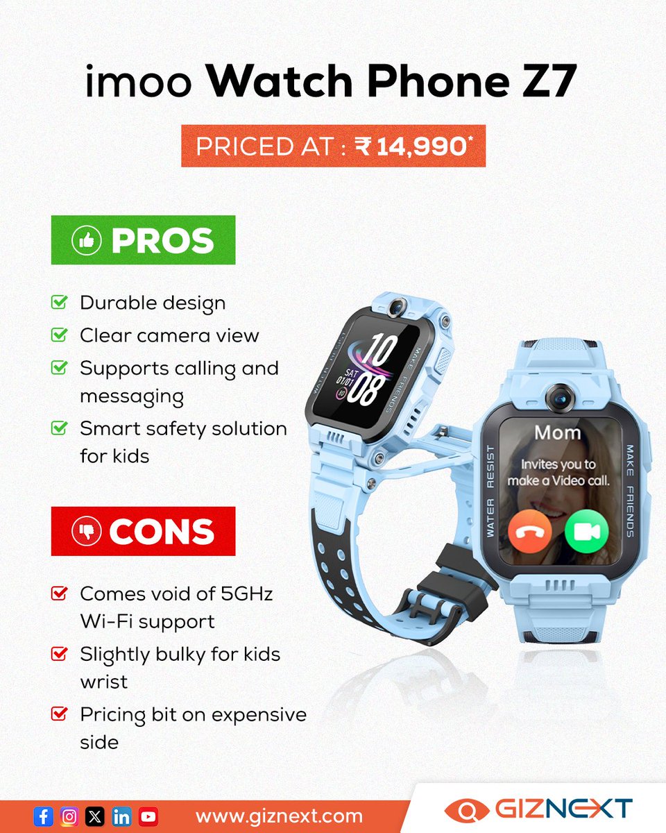 Pros vs. Cons: Analyzing the imoo Watch Phone Z7's Offerings 🔄🔍

Read More - shorturl.at/arCDG
.
.
.
#imoo #imooZ7 #WatchPhone #gadgets #smartwatch #gadgetlover #giznext