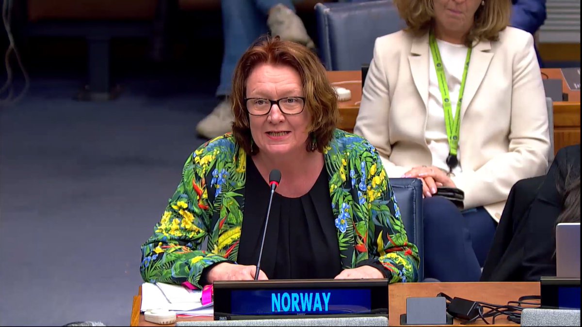 State Secretary @BjorgSandkjaer on behalf of 🇩🇰/🇬🇱, 🇫🇮,🇮🇸,🇳🇴&🇸🇪 at the #UNPFII2024: 'We cannot have a constructive dialogue on Indigenous issues without #Indigenousyouth participation'. #IndigenousRightsAreHumanRights Statement▶️norway.no/en/missions/un…