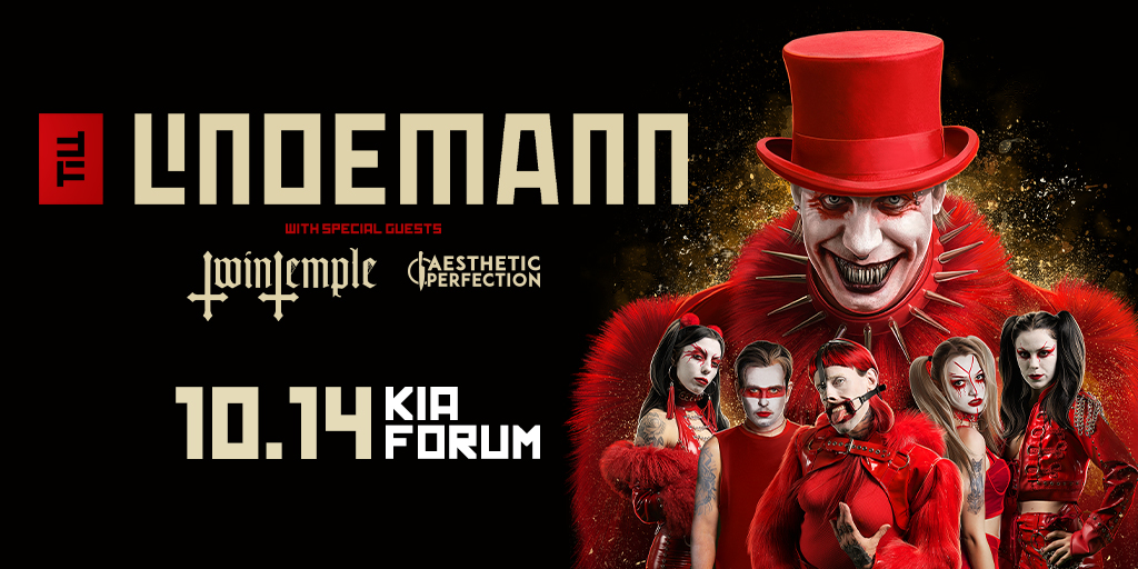 NEW SHOW! Till Lindemann comes to the Kia Forum on October 14! Tickets on sale this Friday, April 26 at 10am.