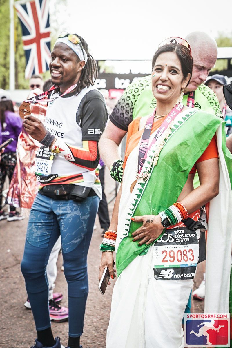 The pictures are out, now let me brag that I completed the @LondonMarathon. #WeRunTogether