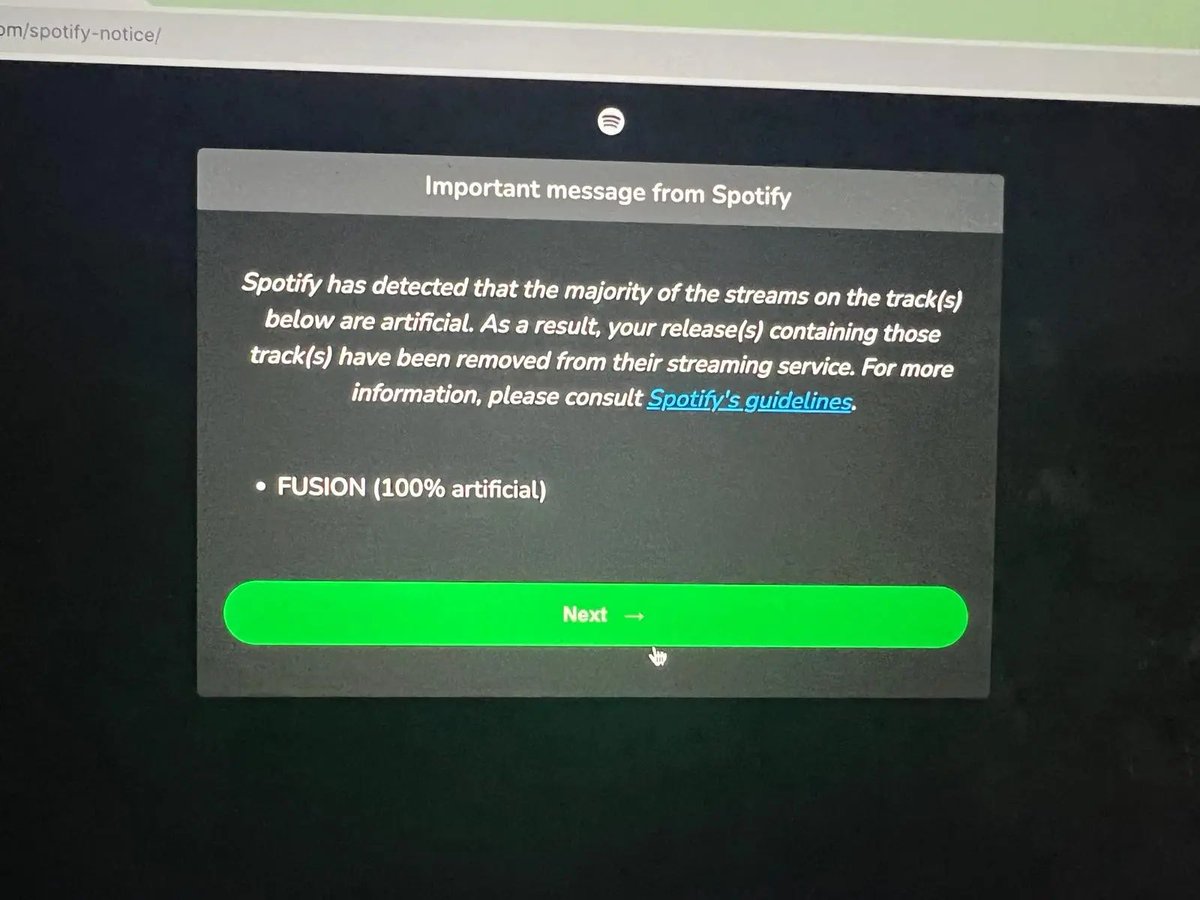 CurtissKing's tweet image. Sell 1 digital album or CD for $10 on Bandcamp &amp;amp; get the money tomorrow via PayPal.

or…

Have your song streamed 2,941 times on Spotify &amp;amp; get $10 in 3 months while hoping you don’t get one of these messages in your email…