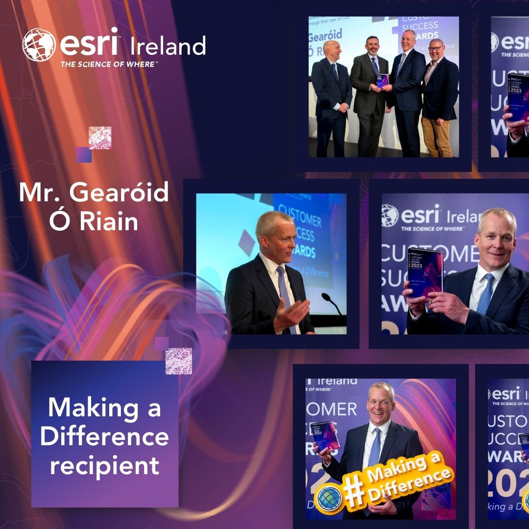 Congrats to Gearóid Ó Riain, honoured with our #MakingaDifference 2023 award. 🎉 This recognition not only celebrates Gearóid's contributions but also highlights the collective progress of our sector. Kudos to all our customers too for their continued pioneering initiatives 💯👏
