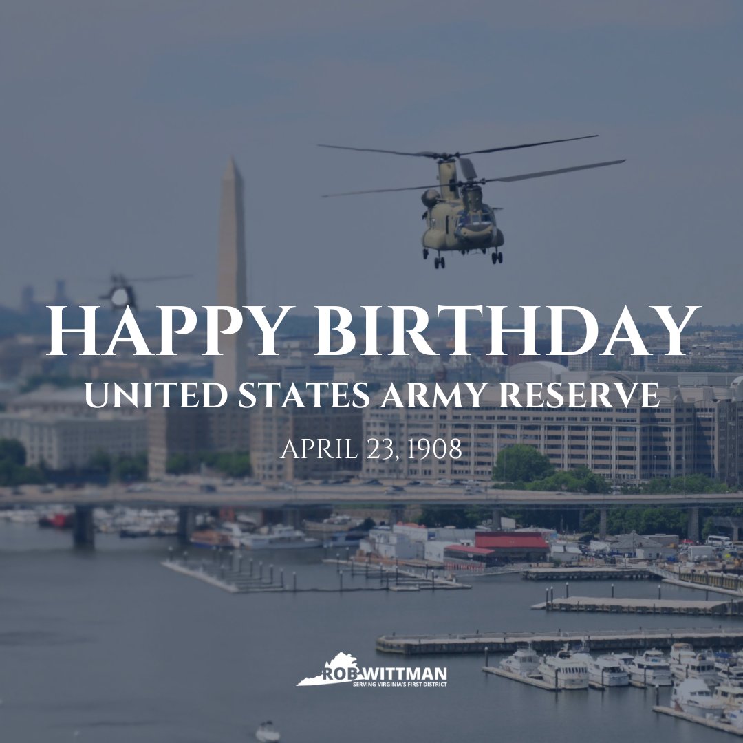 Created in 1908 as a small corps of reserve medical professionals, the Army Reserve is now a force of more than 200,000 soldiers building critical skills for our nation. Wishing a happy 116th birthday to @USArmyReserve! #USARBirthday116