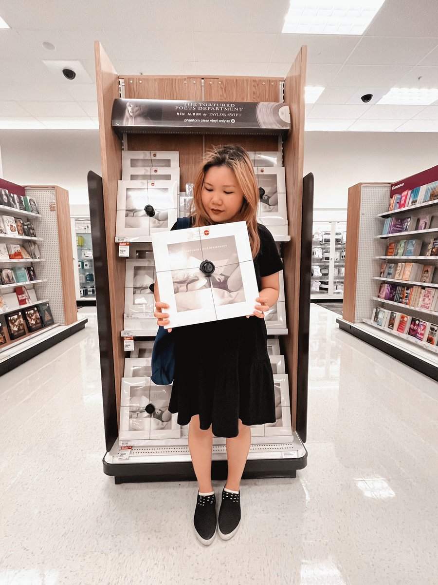 dear_evermore's tweet photo. we made the trip to @Target 🤍 our little tradition. 🩶 this album has our hearts 🖤 @taylornation13 #TSTTPD  #ttpdtargetrun https://t.co/1eWWFSgwFk