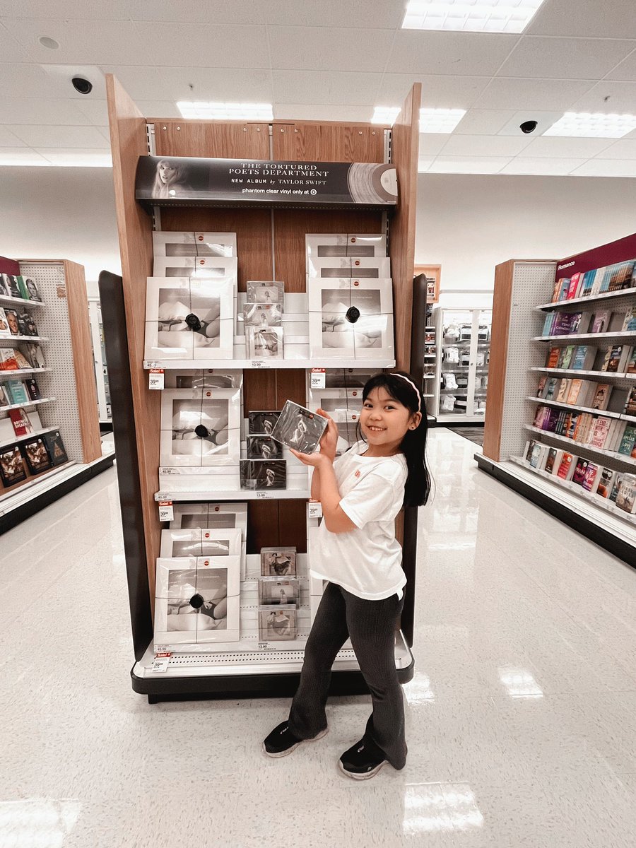 dear_evermore's tweet photo. we made the trip to @Target 🤍 our little tradition. 🩶 this album has our hearts 🖤 @taylornation13 #TSTTPD  #ttpdtargetrun https://t.co/1eWWFSgwFk