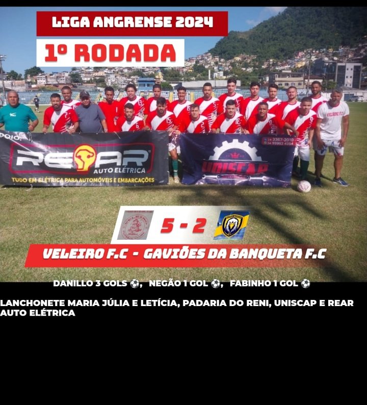 ClubeVeleiro's tweet photo. Estréia com vitória 🔴⚪🚀💪🏼

#LigaAngrense2024 https://t.co/uWC6Cez7am