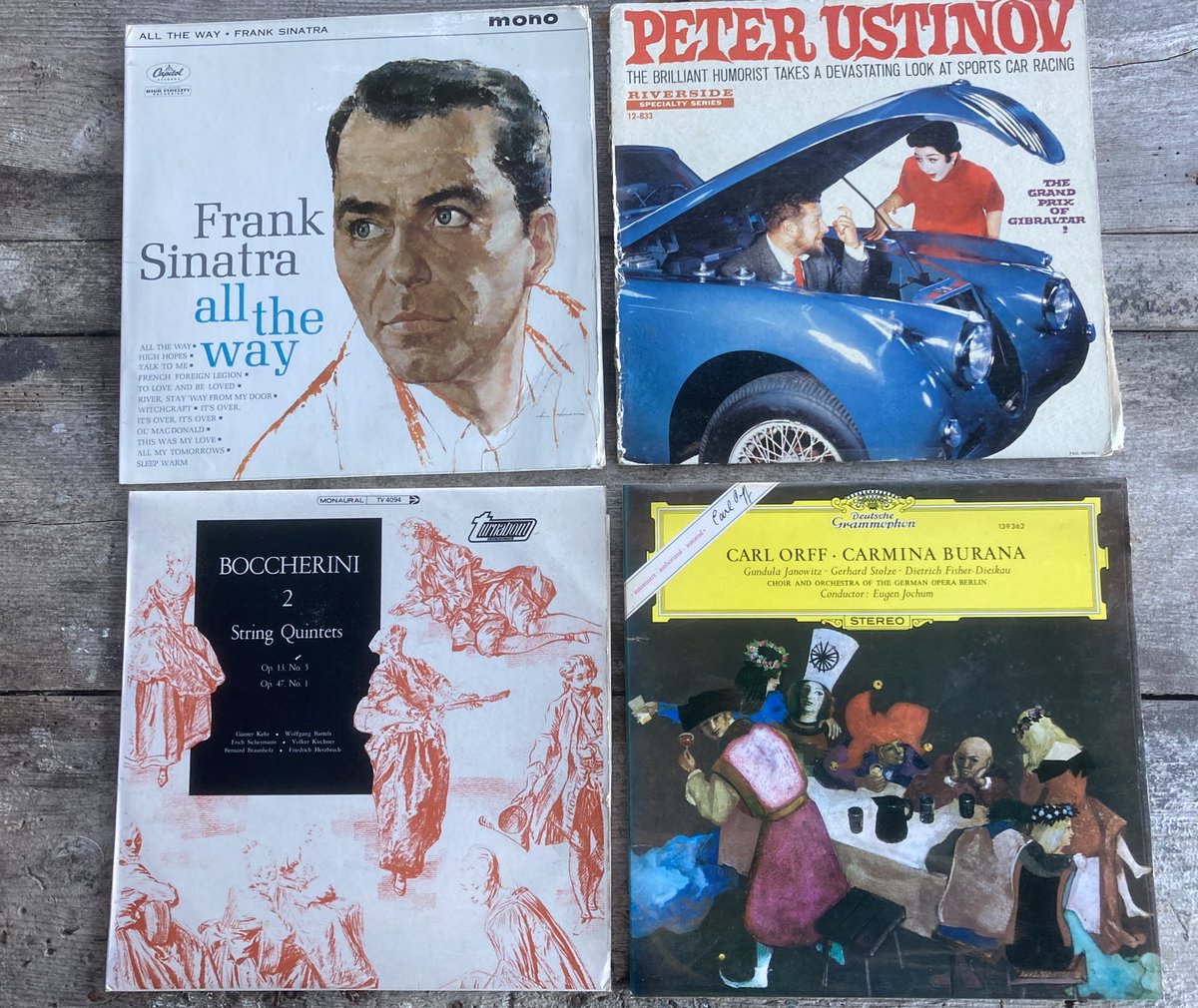 Re earlier tweet, '4 records from your parents’ collection.' Pt 2: [I loved the Bocccherini, it contains Minuetto, that Peter Sellers and the mob 'play' in The Ladykillers. In my early teens I was in my 'prog phase', Carl Orff was to me like a classical version of King Crimson].