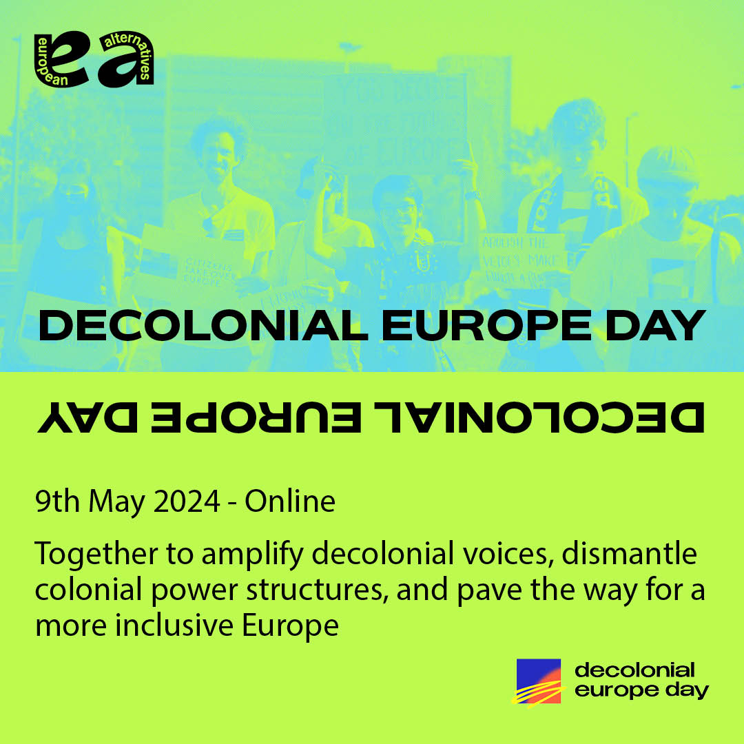 Join us for Decolonial Europe Day on May 9th! 📅 When: May 9th, 2024 📍 Where: Online ℹ️ Learn how to decolonise Europe and contribute to dismantling colonial power structures. Shift the dominant narrative towards a more inclusive and decolonised perspective @decolonial_eu