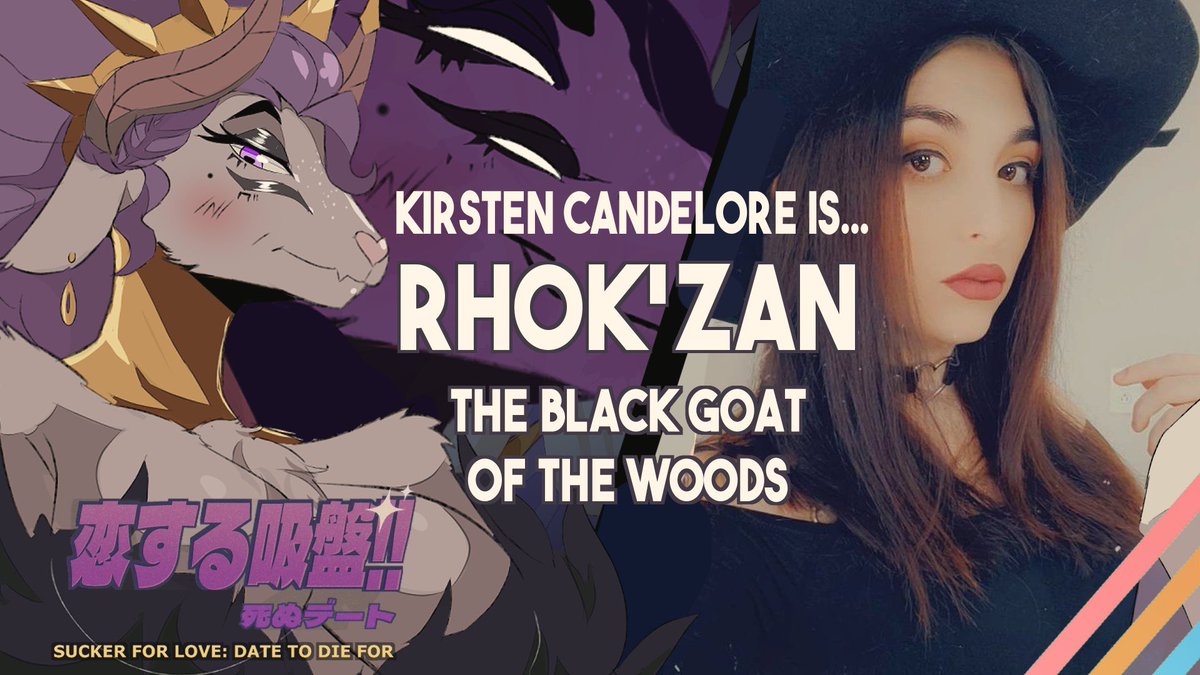 THE GAME IS OUT NOW GUYS! You can hear me as Rhok’zan in #SuckerForLove2, live now on Steam! 💜🐐