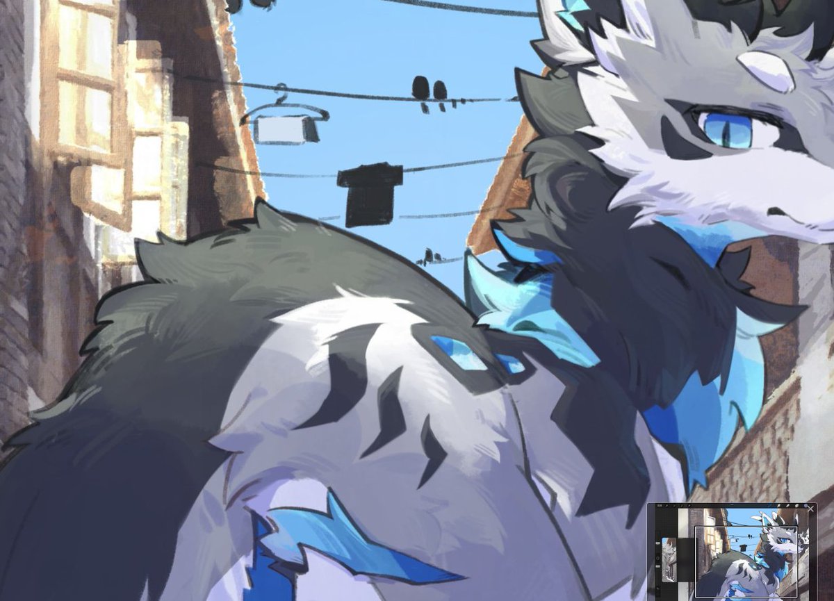 (›´ω`‹ )画累了......
明天继续(¦3[▓▓]