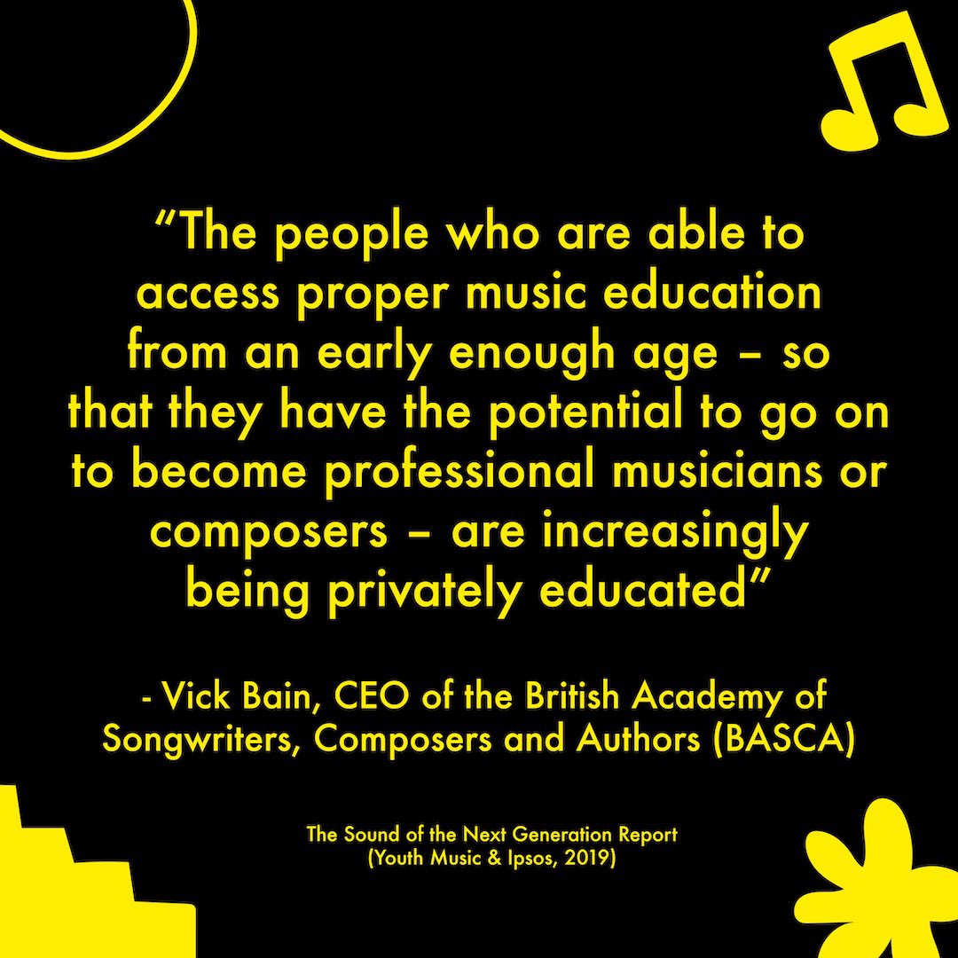Education, underfunding, and social biases are just some of the set backs that keep a creative career out of reach for many. There's still a long road to class equality in the music industry, but we're doing what we can to work towards a more inclusive industry.💛