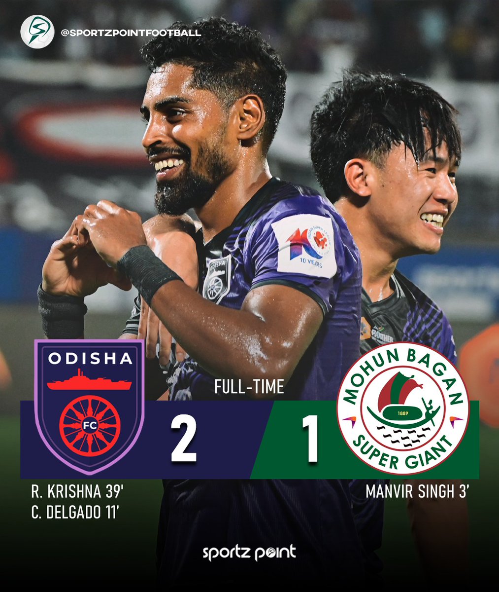 Odisha defeat Mohun Bagan for the first-time ever in ISL.

They head into the second leg with a 2-1 lead over the Shield winners.

#ISL10 #ISL2024 #IndianFootball #Indiansuperleague #RoyKrishna #MohunbaganSupergiants #Odishafc